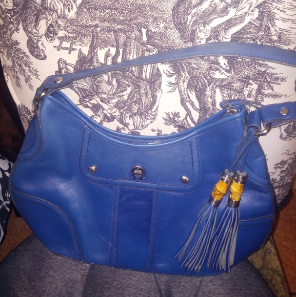 Royal blue Etienne Aigner Leather Selena Blue Shoulder bag - Picture 2 of 4